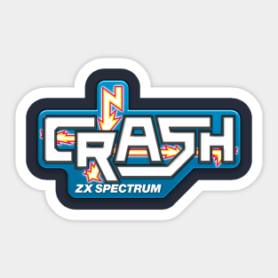 Crash Magazine logo Sticker